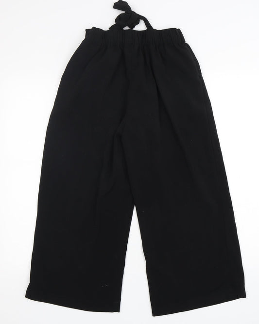 New Look Womens Black Polyester Trousers Size 8 L23 in Regular