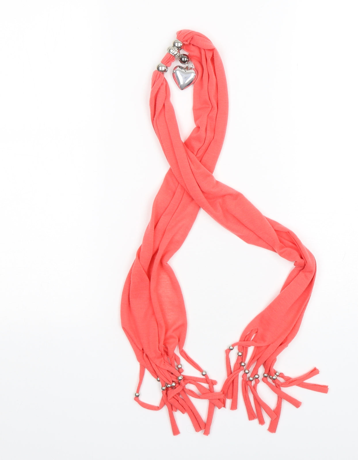 Preworn Womens Pink Polyester Scarf