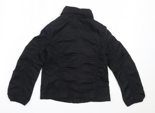 United Colors of Benetton Boys Black Jacket Size XS Zip