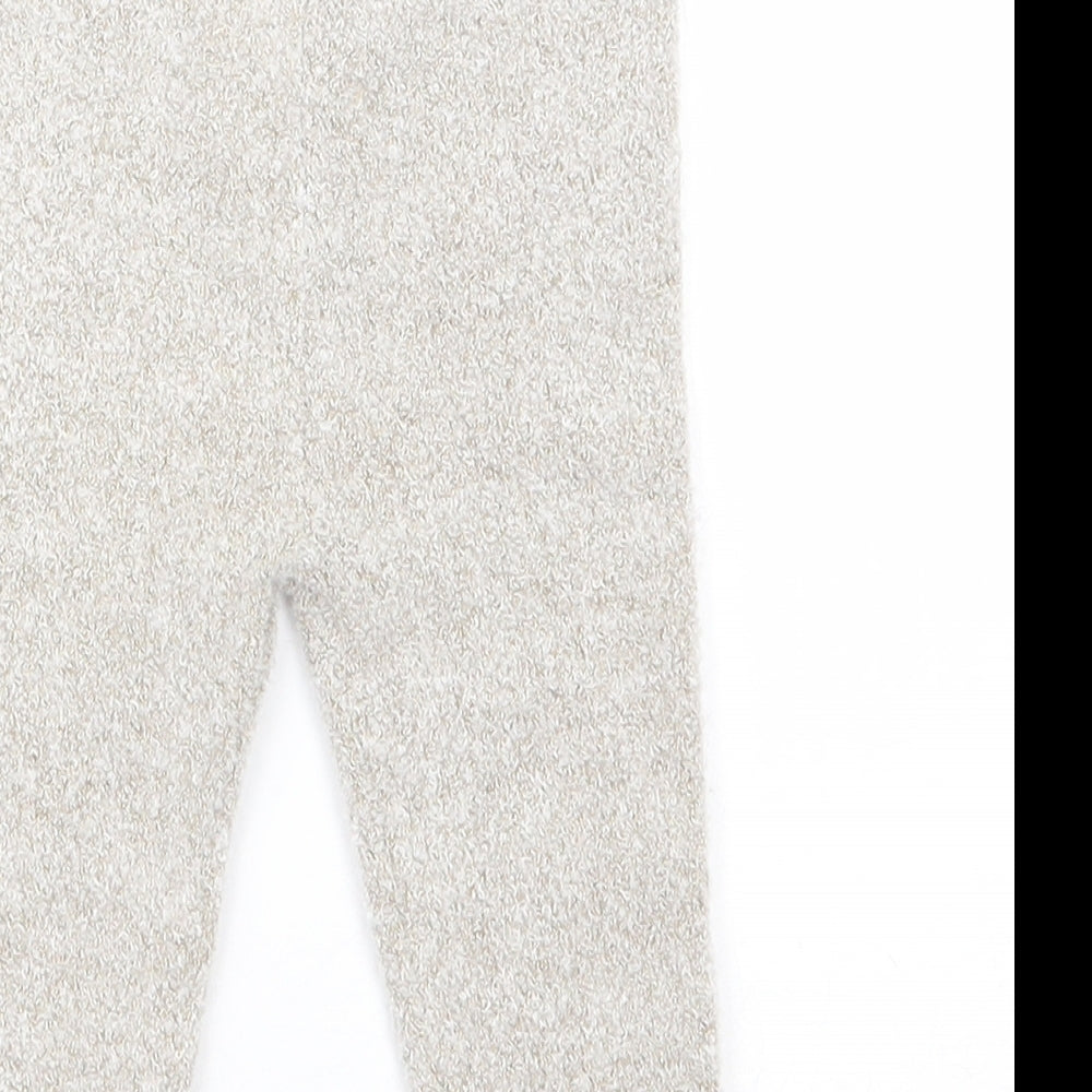 George Girls Beige Acrylic Pedal Pusher Leggings Size 9-12 Months Pullover