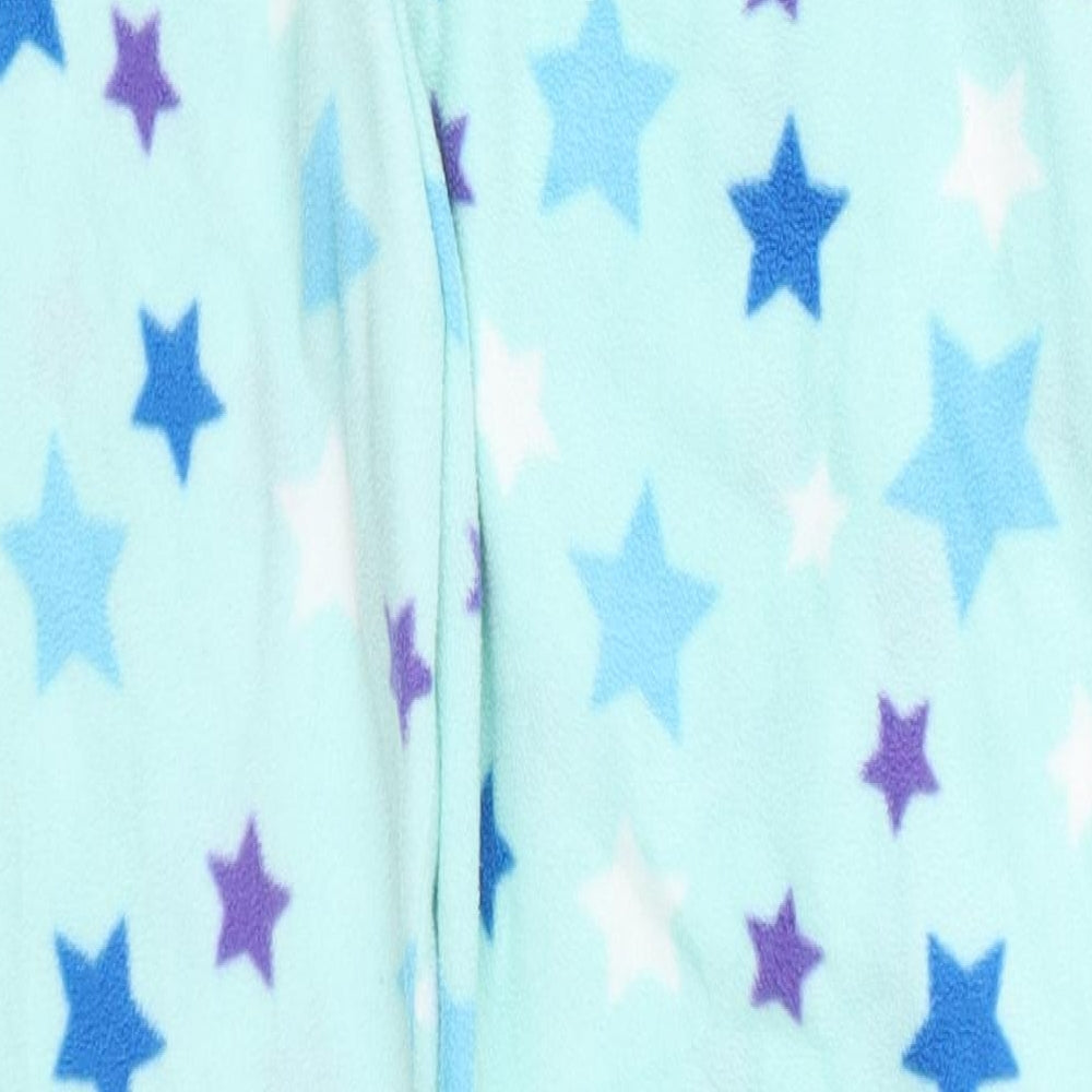 Preworn Womens Blue Geometric Polyester Trousers Size S L29 in Regular - Star Pyjama Pants