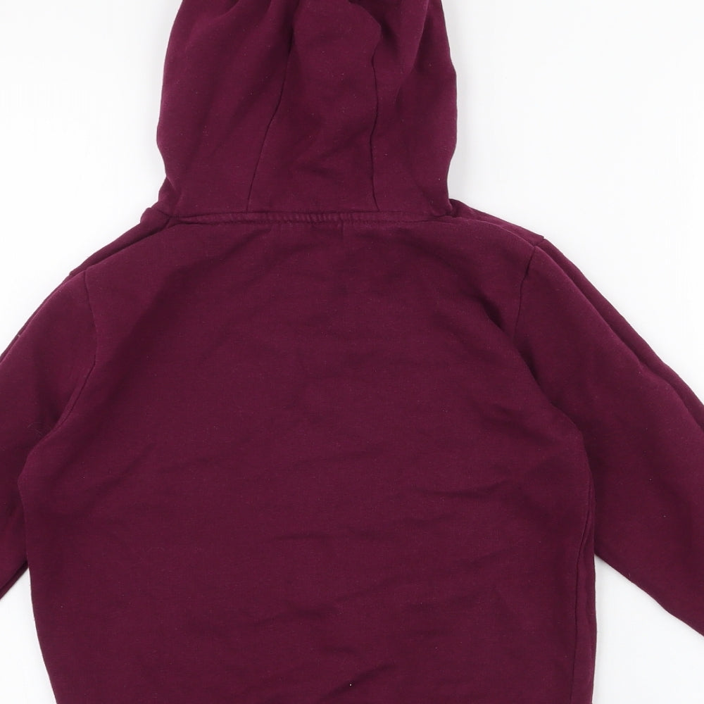 Dunnes Stores Boys Purple Cotton Pullover Hoodie Size 7 Years Pullover - good vibes , epic