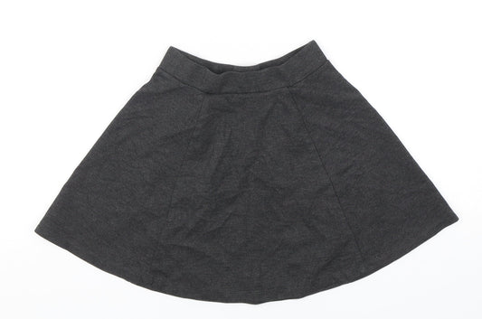 George Girls Grey Polyester A-Line Skirt Size 6-7 Years Regular