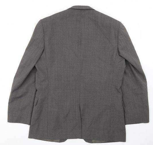 Burton Mens Brown Polyester Jacket Blazer Size 42