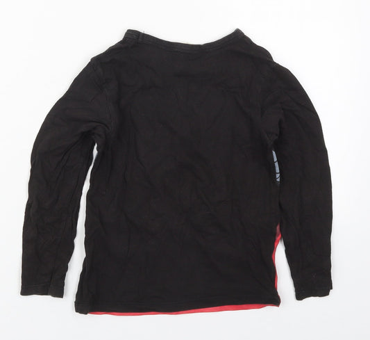 Primark Boys Black Cotton Basic T-Shirt Size 5-6 Years Crew Neck Pullover - NinjaGQ Lego