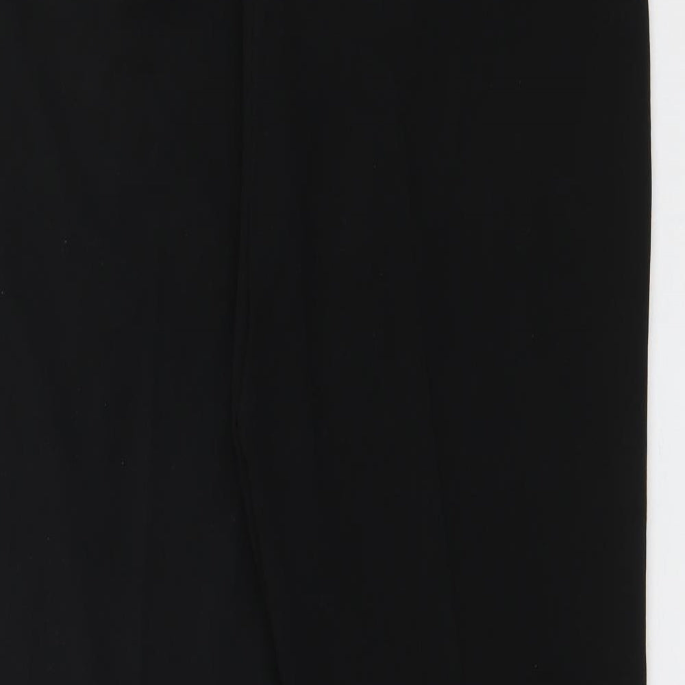 Isle Womens Black Polyester Trousers Size 18 L27.5 in Regular
