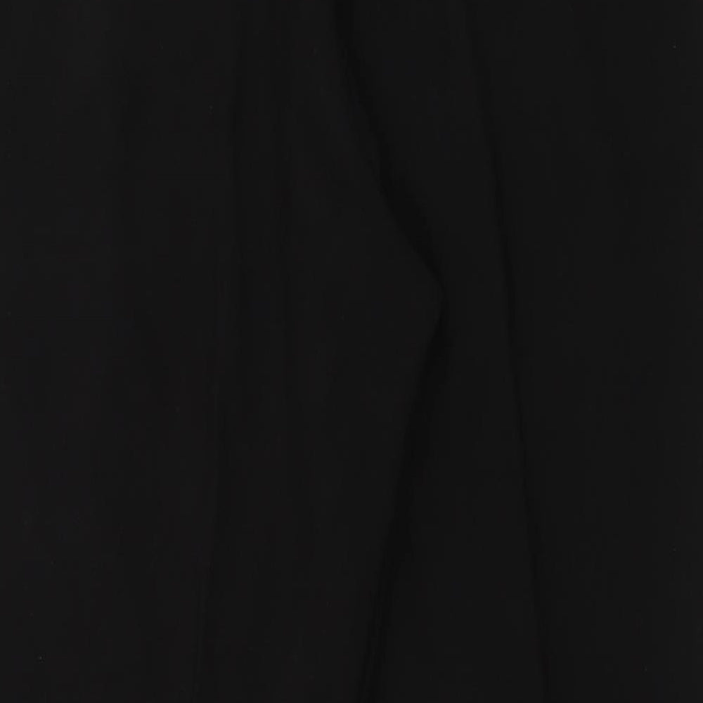 Bonmarché Womens Black Polyester Trousers Size 18 L26 in Regular