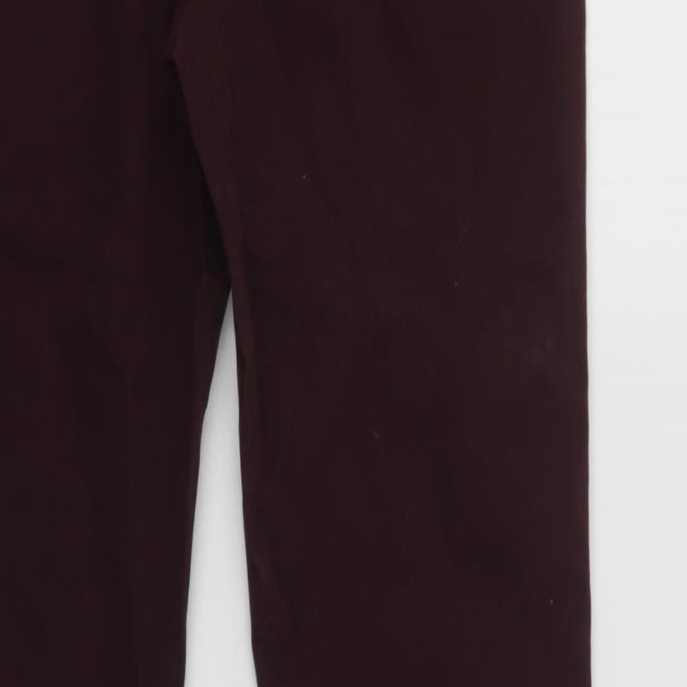 F&F Womens Purple Cotton Mom Jeans Size 10 L30 in Regular Button