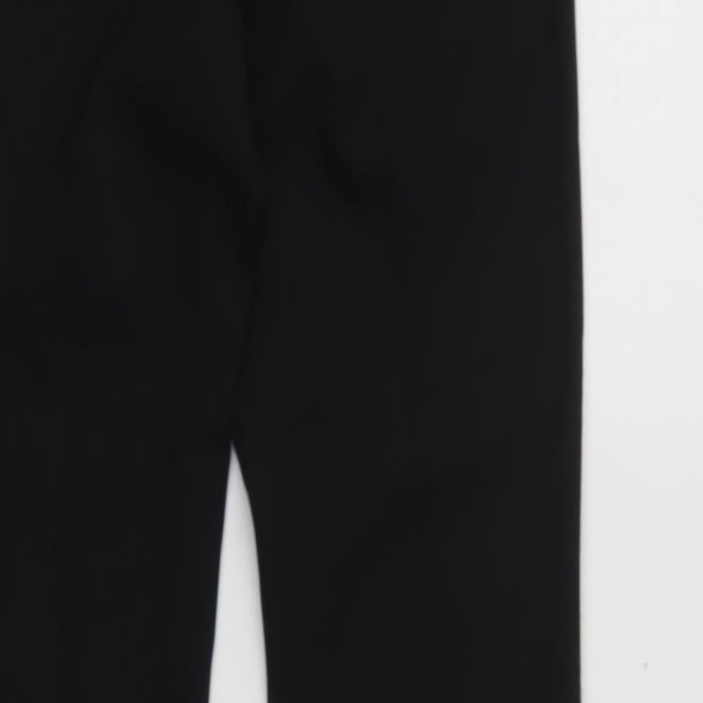 South Womens Black Polyester Dress Pants Trousers Size 8 L31 in Regular Hook & Loop