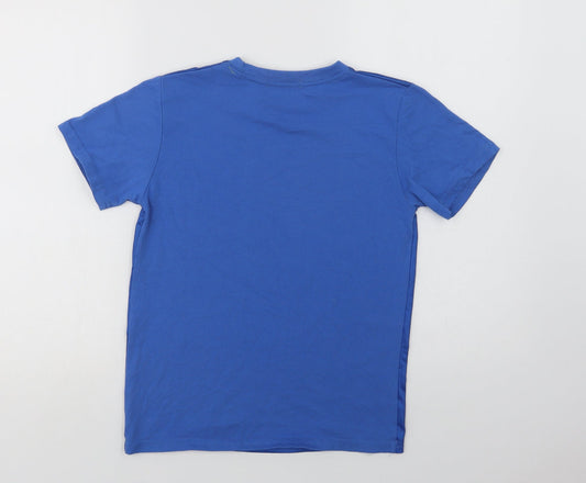 Zhixuan tong Boys Blue Polyester Basic T-Shirt Size 13 Years Crew Neck - Fortnite