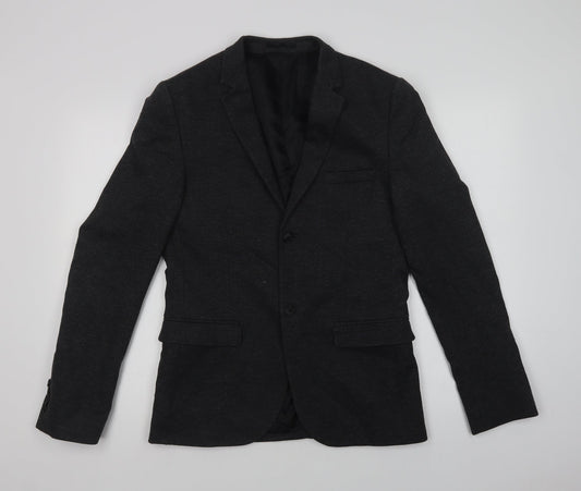 Topman Womens Grey Jacket Blazer Size 36 Button