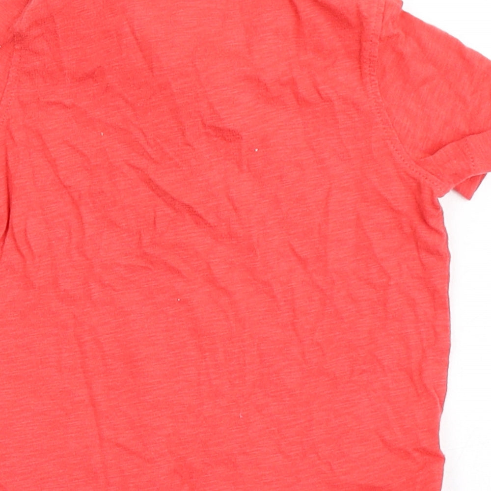 Gap Boys Red 100% Cotton Basic Polo Size 6-9 Months Collared Button - Chest Pocket
