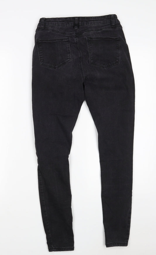 Denim Co. Womens Black Cotton Skinny Jeans Size 10 L26 in Slim Zip
