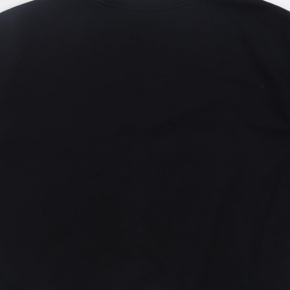 H&M Womens Black Cotton Pullover Sweatshirt Size S Pullover