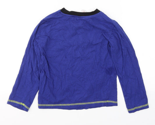 The Essentials Boys Blue Cotton Pyjama Top Size 6-7 Years - Gamer