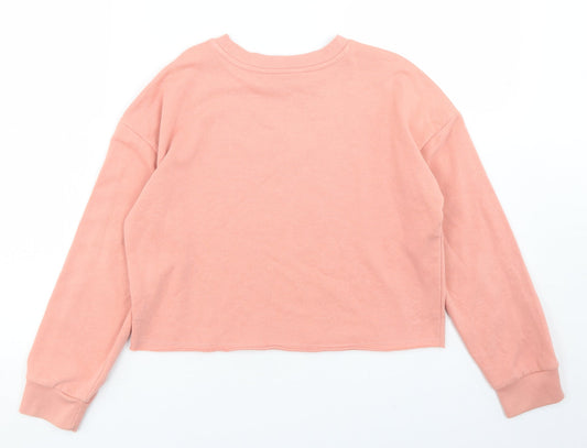 George Girls Pink Cotton Pullover Sweatshirt Size 10-11 Years - Cropped, San Diego State