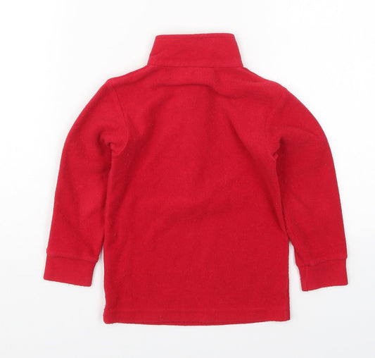 Salomon Boys Red Jacket Size 2-3 Years Zip