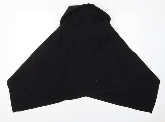 Preworn Womens Black Jacket Poncho One Size