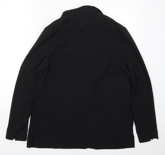 New Look Womens Black Jacket Size 12 Button