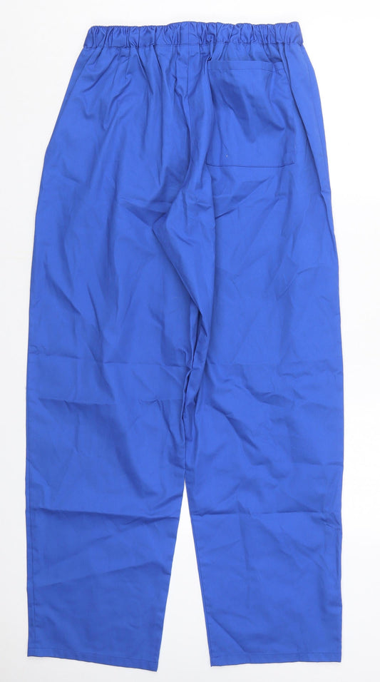 Alexandra Womens Blue Polyester Trousers Size M L31 in Regular Drawstring