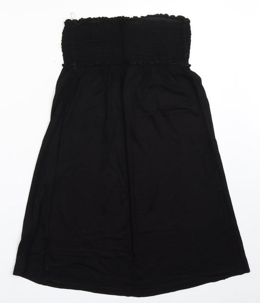 Papaya Womens Black Viscose A-Line Size 10 Off the Shoulder Pullover