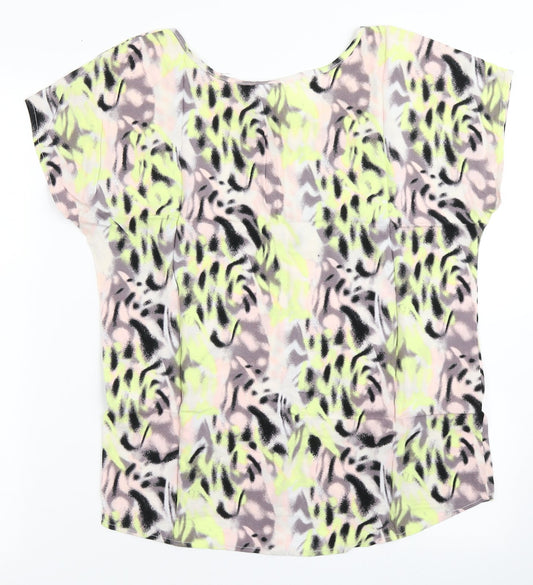 VERO MODA Womens Multicoloured Viscose Basic Blouse Size S Round Neck