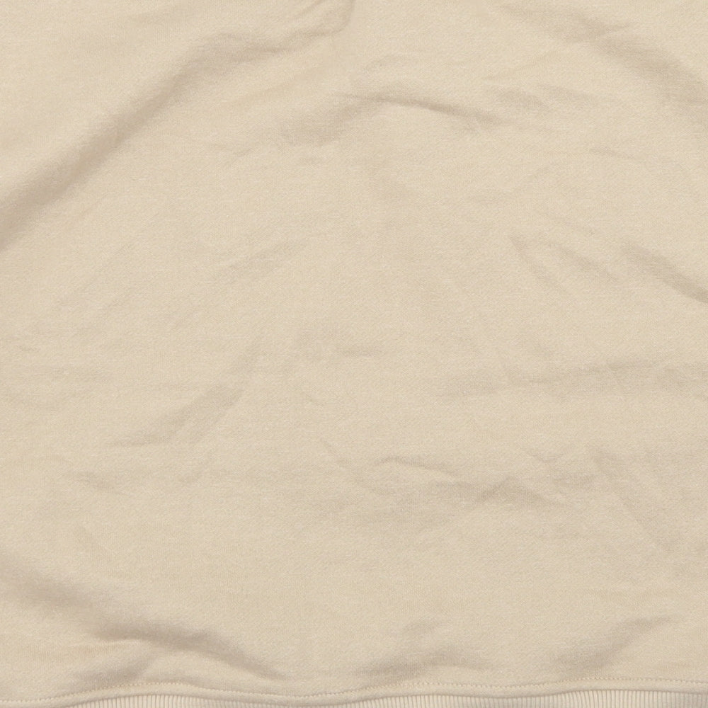 Primark Womens Beige Cotton Pullover Sweatshirt Size M
