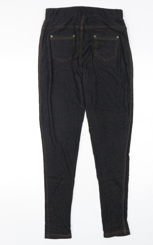 Krisp Womens Black Viscose Jegging Jeans Size M L28 in Regular