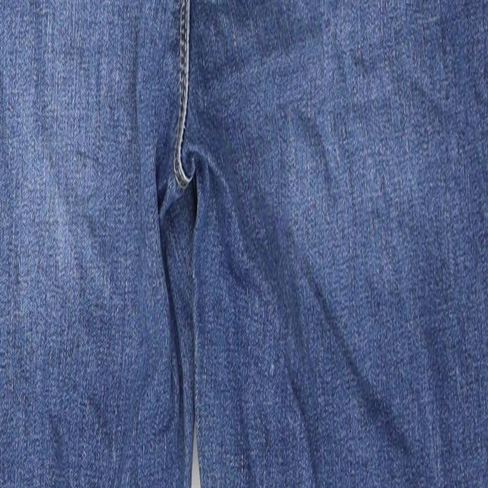 Polo Womens Blue Cotton Skinny Jeans Size 10 L25 in Regular Zip