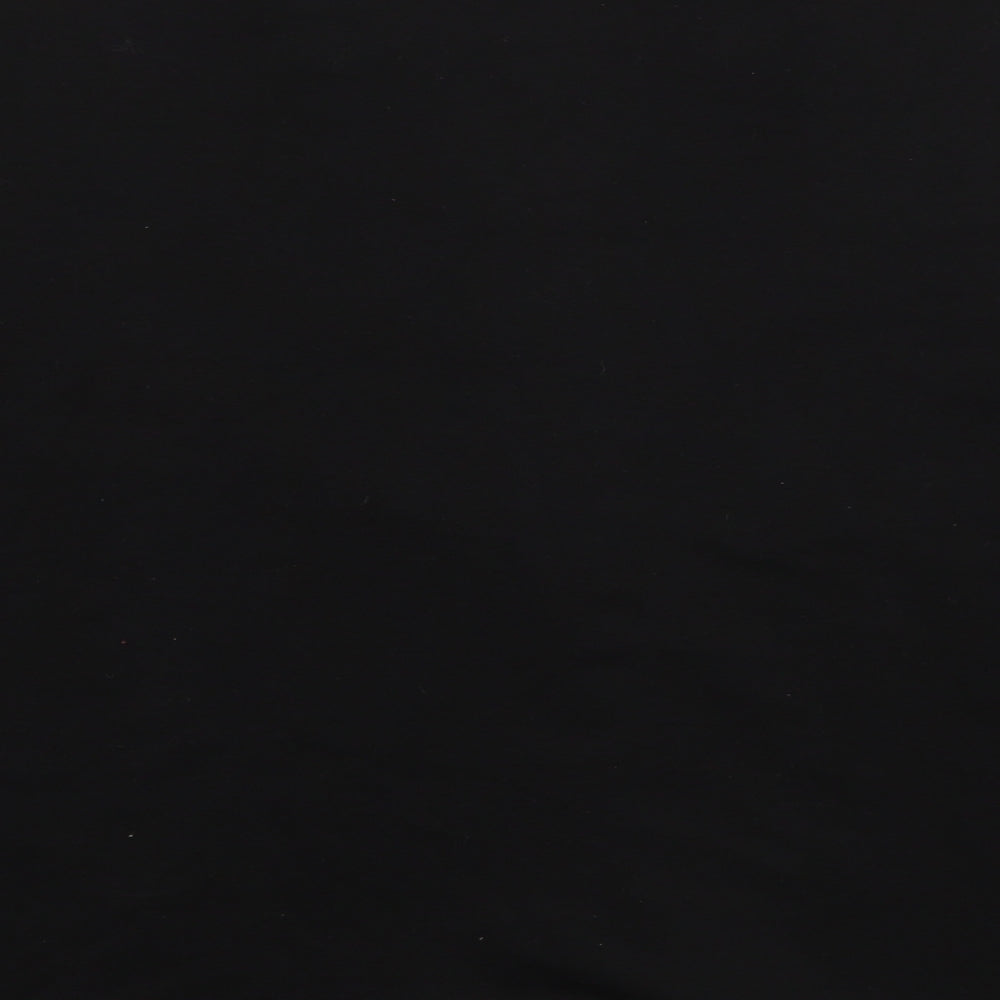 C.M.D Womens Black V-Neck Polyester Cardigan Jumper Size XL