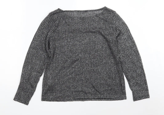 Marks and Spencer Womens Black Polyester Pullover Sweatshirt Size 14