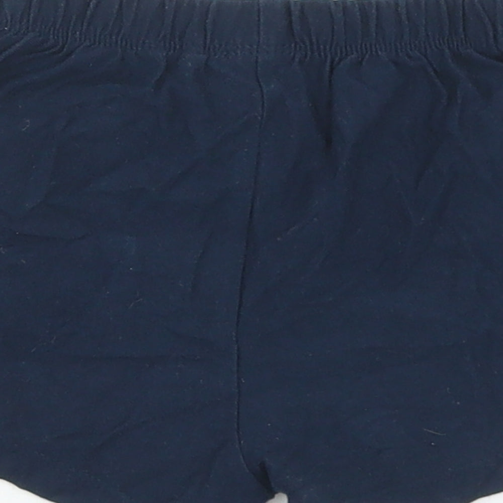NEXT Girls Blue Cotton Cropped Trousers Size 12-18 Months