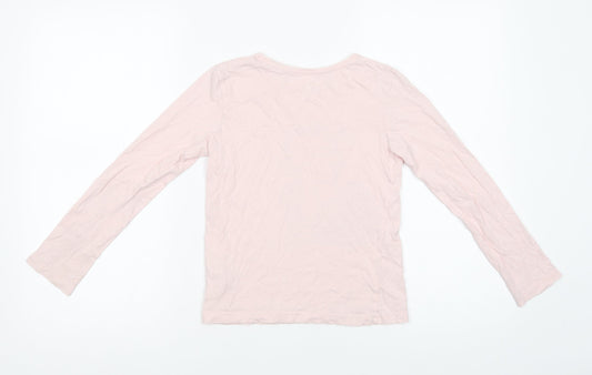 Primark Girls Pink Cotton Basic T-Shirt Size 9-10 Years Crew Neck Pullover - Make A Wuish
