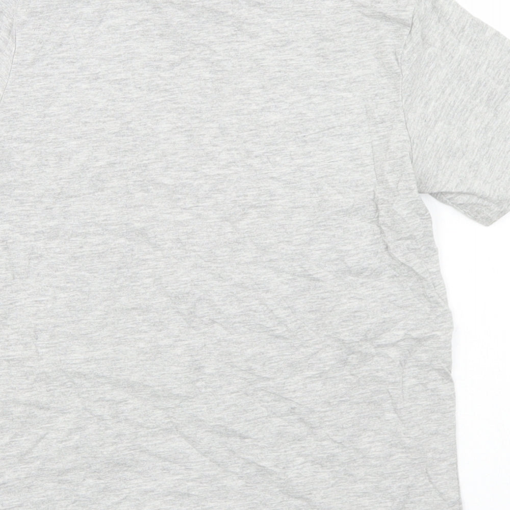 Studio Boys Grey Cotton Basic T-Shirt Size 8-9 Years Crew Neck