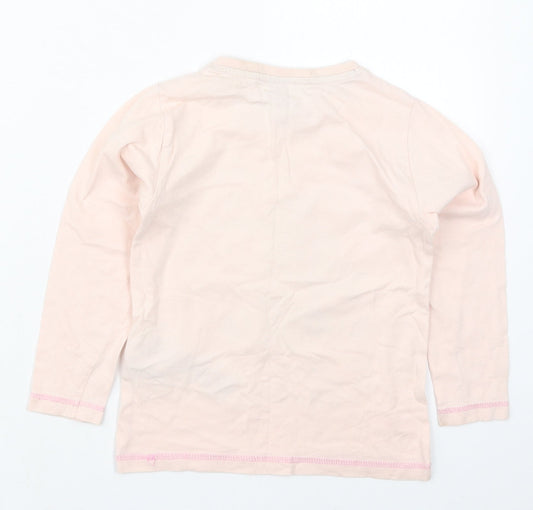 Avon Girls Pink Solid Cotton Top Pyjama Top Size 5-6 Years Pullover - Dumbo