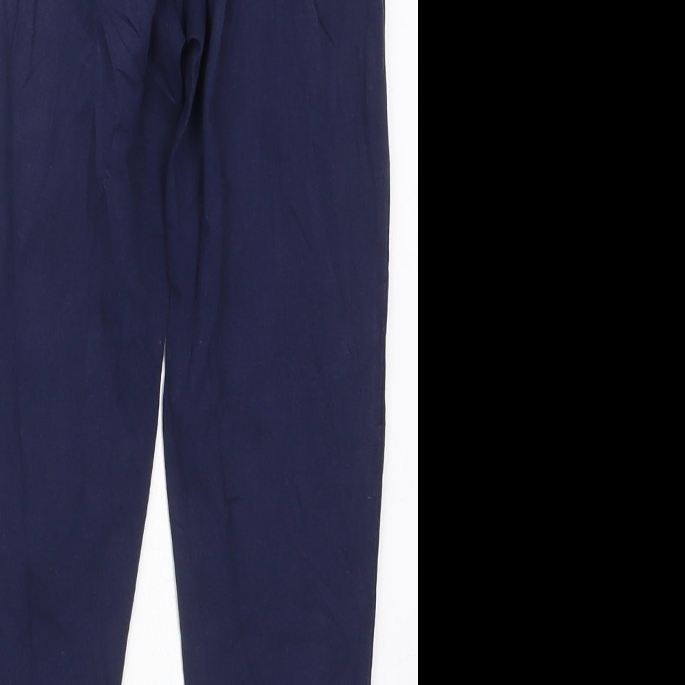 George Womens Blue Cotton Carrot Leggings Size 8 L21 in
