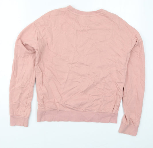H&M Womens Pink Cotton Pullover Sweatshirt Size XS Pullover - Lyon