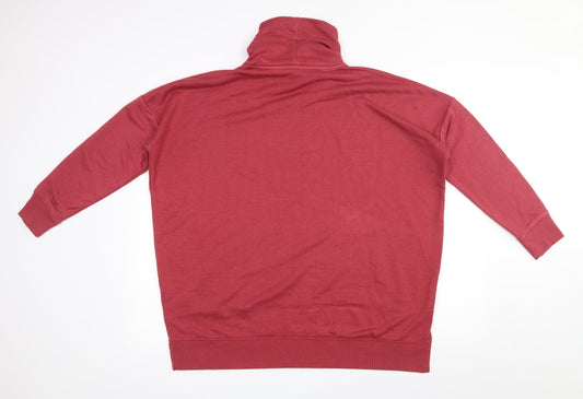 Matalan Womens Red Polyester Pullover Sweatshirt Size M Pullover