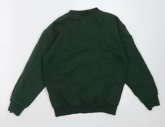 Hunter Boys Green Cotton Pullover Sweatshirt Size 10-11 Years Pullover - St Patricks P.s Aghacommon