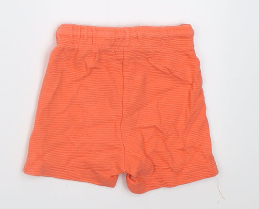 Disney Baby Boys Orange Cotton Cropped Trousers Size 18 Months Tie - Mickey Mouse Disney