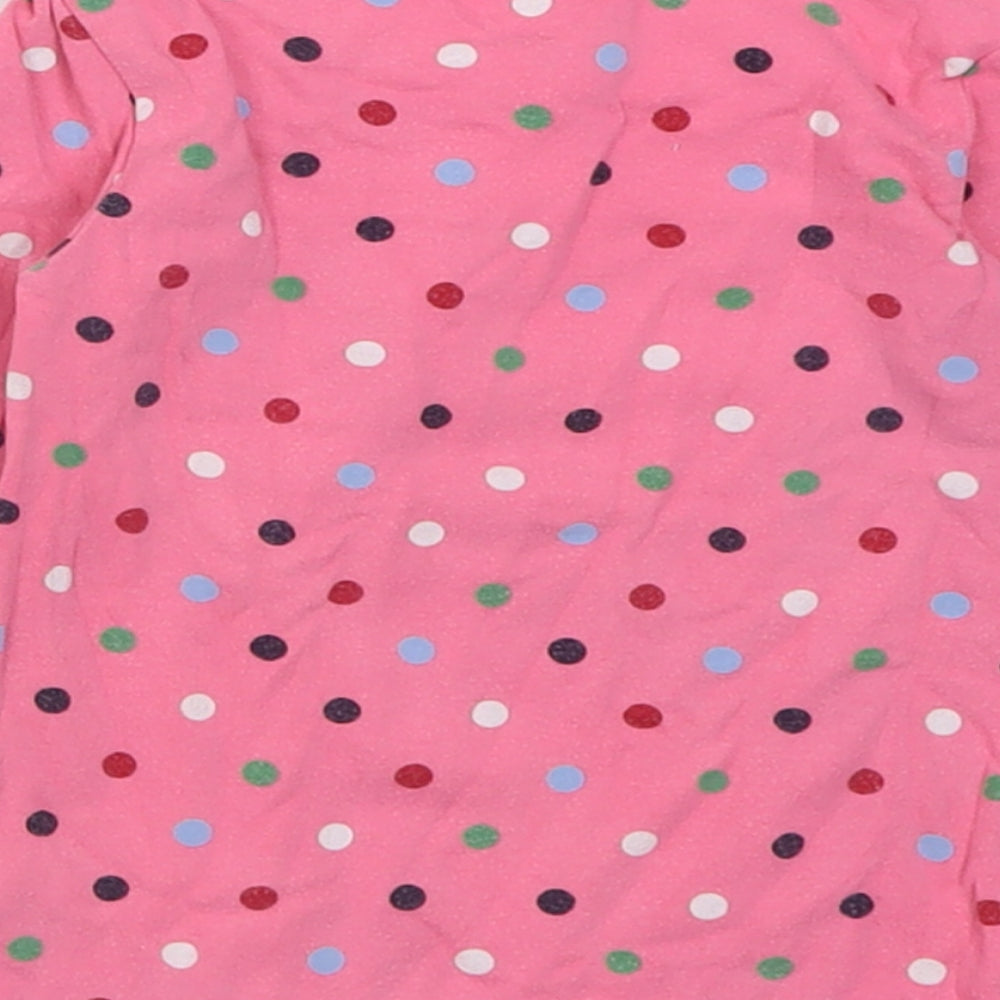 Gap Girls Multicoloured Polka Dot Cotton Basic Casual Size 2 Years Crew Neck Pullover