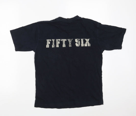 NEXT Boys Black 100% Cotton Basic T-Shirt Size 10 Years Round Neck - 56 - Fifty Six
