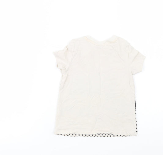 Pep & Co Baby Beige Cotton Pullover T-Shirt Size 18-24 Months Crew Neck Snap - Batman