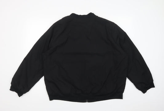Emery Rose Womens Black Windbreaker Jacket Size 2XL Zip - Fluffy Lining