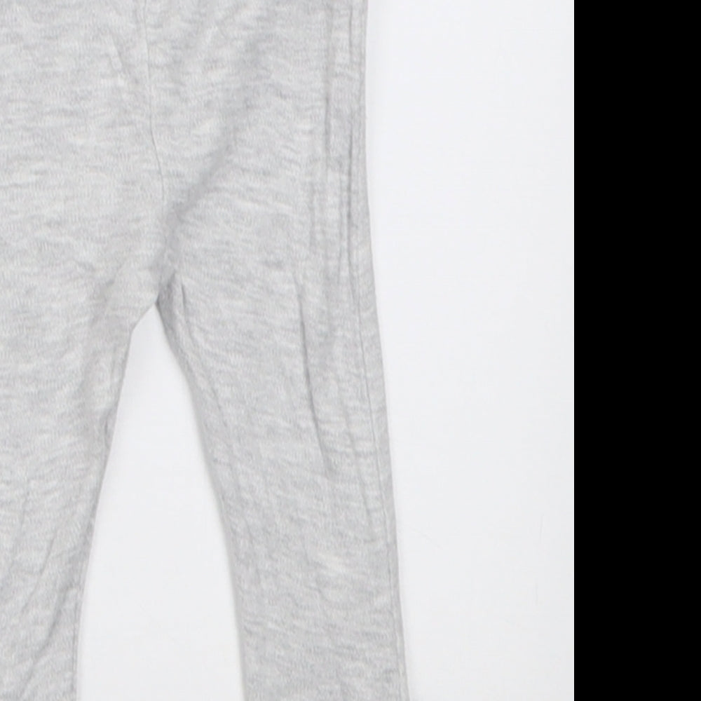 Pep & Co Girls Grey Cotton Capri Trousers Size 9-12 Months Pullover - minnie mouse