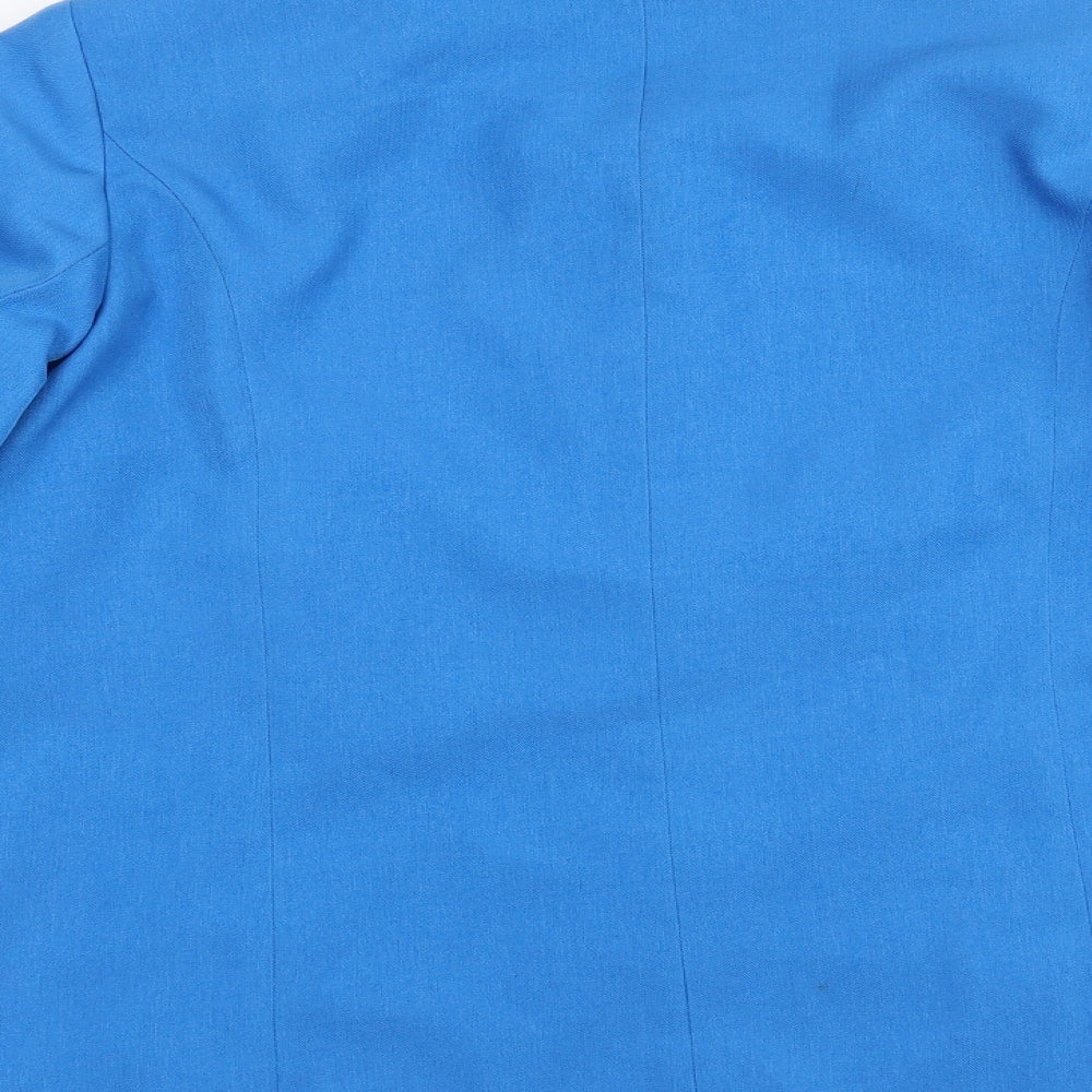 Wardrobe Womens Blue Jacket Size 14 Button