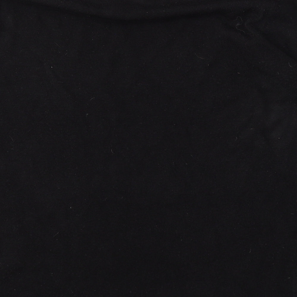 Peacocks Mens Black V-Neck Acrylic Pullover Jumper Size M