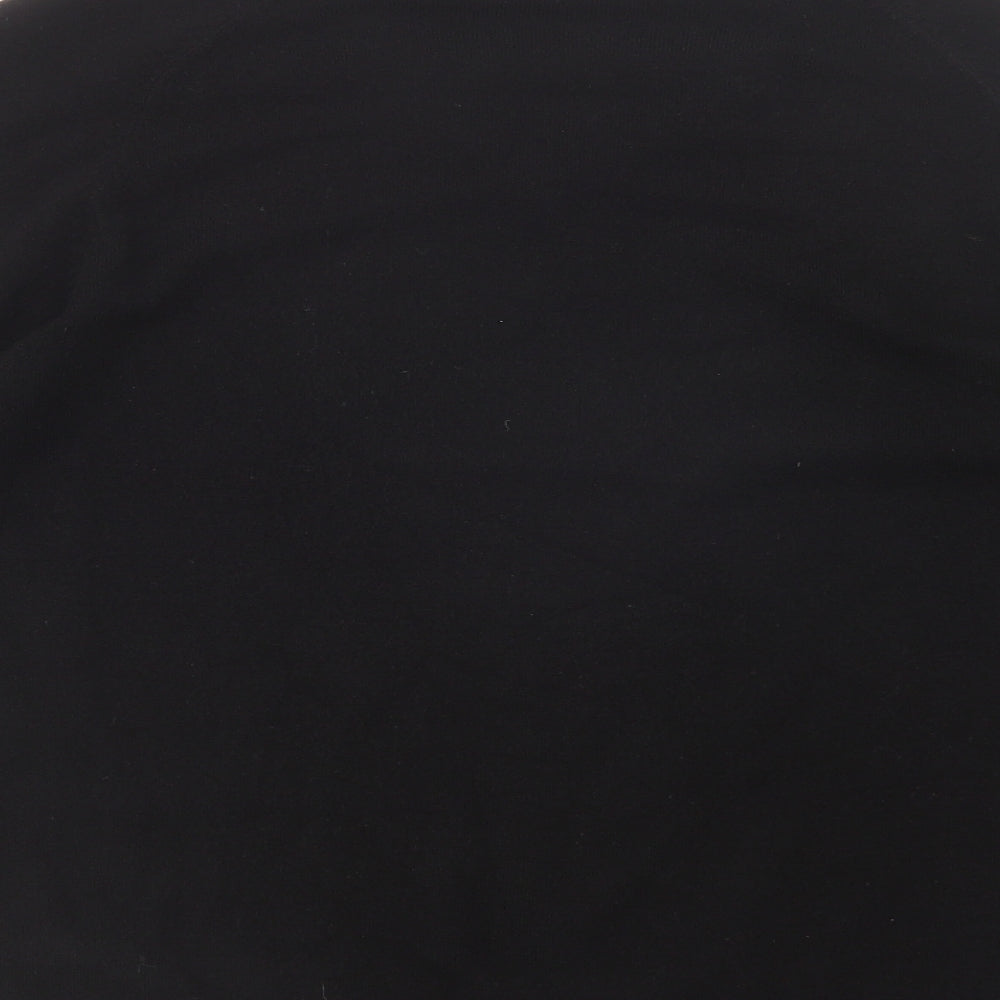 Marks and Spencer Mens Black V-Neck Acrylic Pullover Jumper Size S