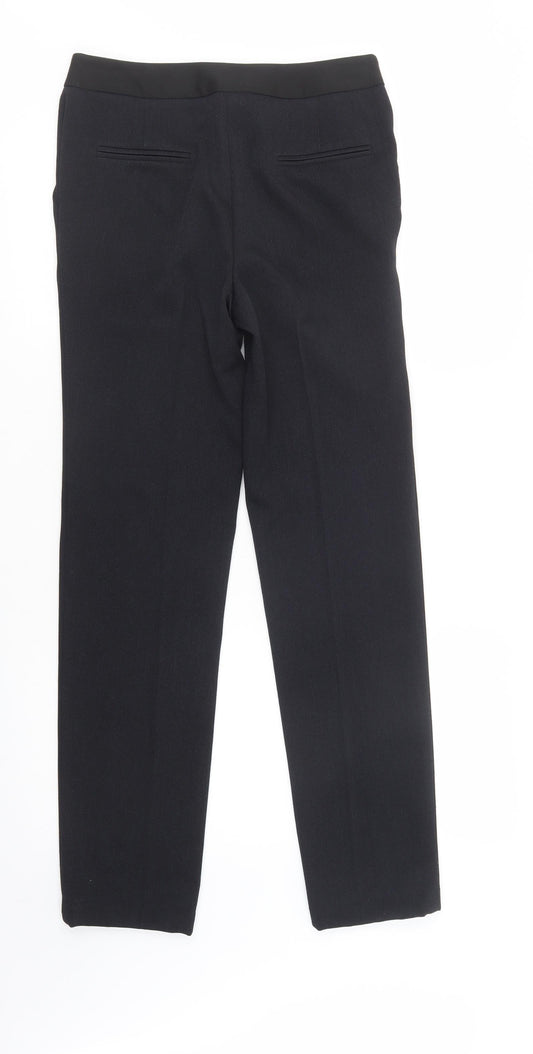 Papaya Womens Blue Polyester Dress Pants Trousers Size 8 L30 in Regular Hook & Eye