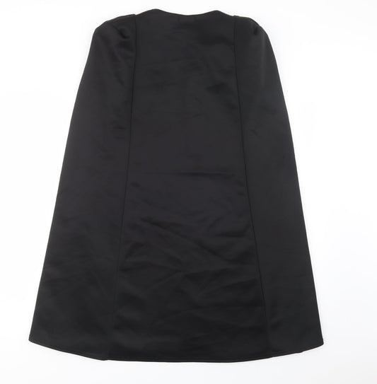 PRETTYLITTLETHING Womens Black Jacket Waistcoat Size 12